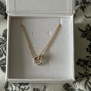 Mejuri Silver And Gold Pendant New In Box
